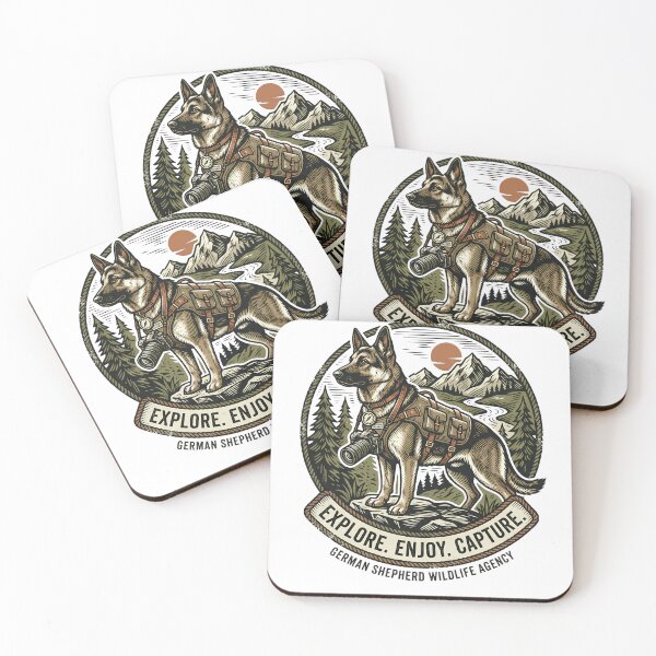 Item preview, German Shepherd Wildlife Photographer | Explore Enjoy Capture | Adventure Dog Gift designed and sold by CH-4TEE.