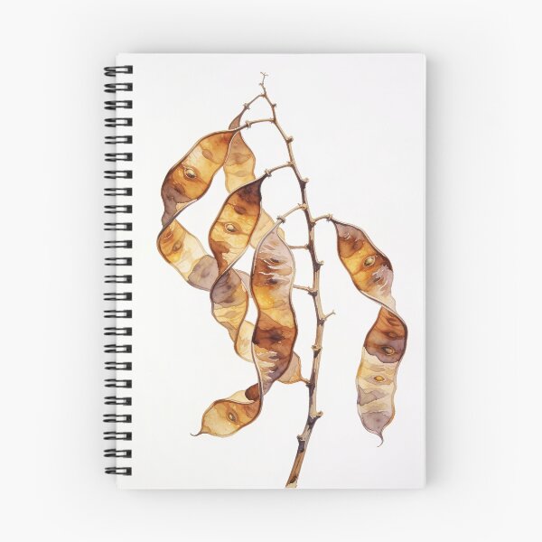 Item preview, Minimalist Dried Acacia Seed Pod Branch Watercolor - Earthy Warm Botanical Wall Art designed and sold by sana designer.