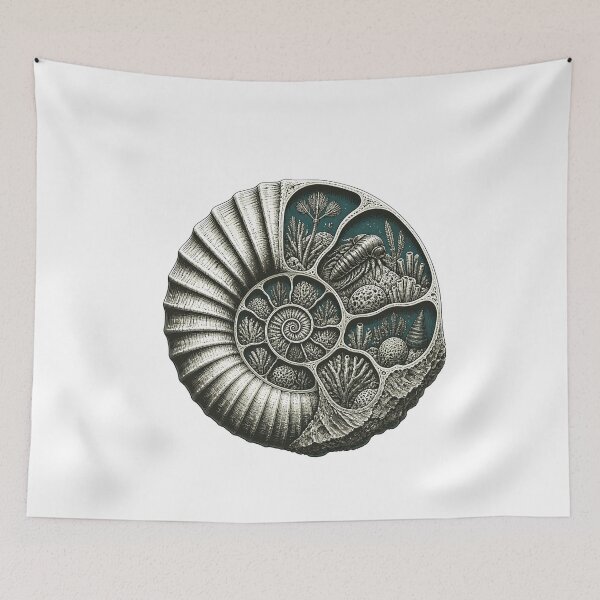 Item preview, Ammonite Fossil Prehistoric Reef Cutaway designed and sold by BoyleDesignShop.