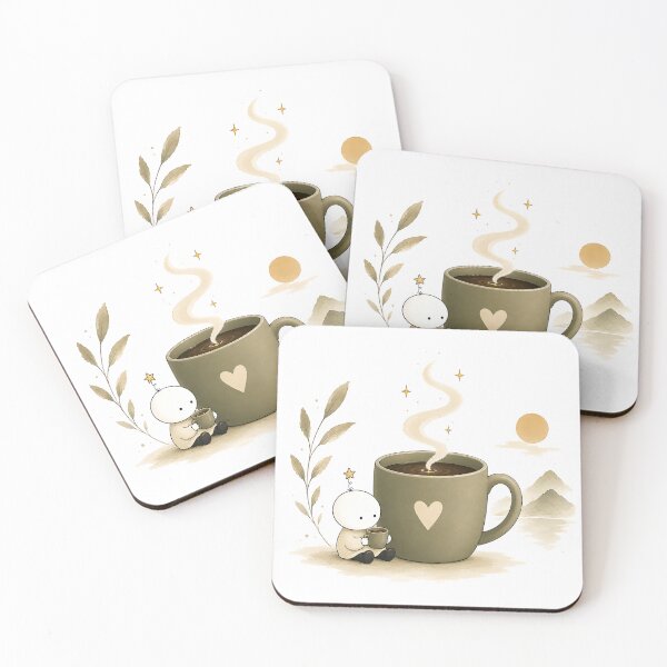 Item preview, Little Star Companion Coffee of Comfort | Cozy Giant Mug Watercolor | Whimsical Coffee Lover Gift T-Shirt & Sticker designed and sold by Digital Culture Studio.