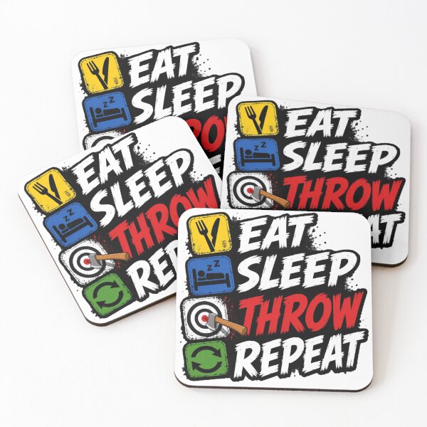 Item preview, Eat Sleep Throw Repeat designed and sold by Thor-stone.