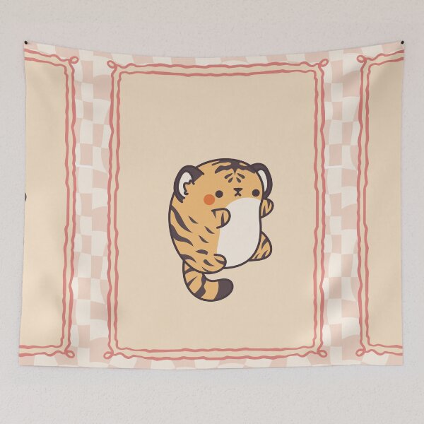 Item preview, Wild & Colorful cute cat- Tropical Art Print designed and sold by Rooted & Co.