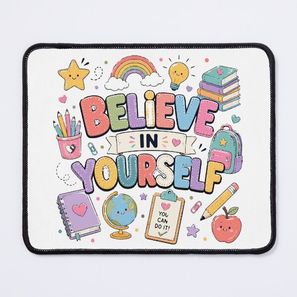 Item preview, Believe in Yourself T-Shirt & Sticker | Cute Motivational School Design | Student & Teacher Gift designed and sold by Sunday.Supply.