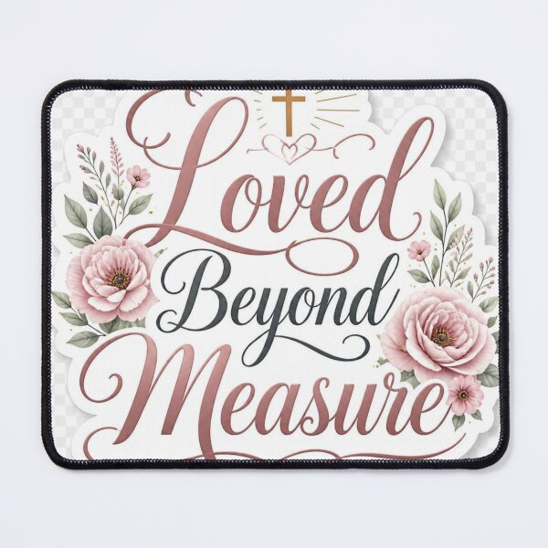 Item preview, Loved Beyond Measure Christian Quote | God's Love Faith Inspirational Religious Design designed and sold by Paltooproducts.