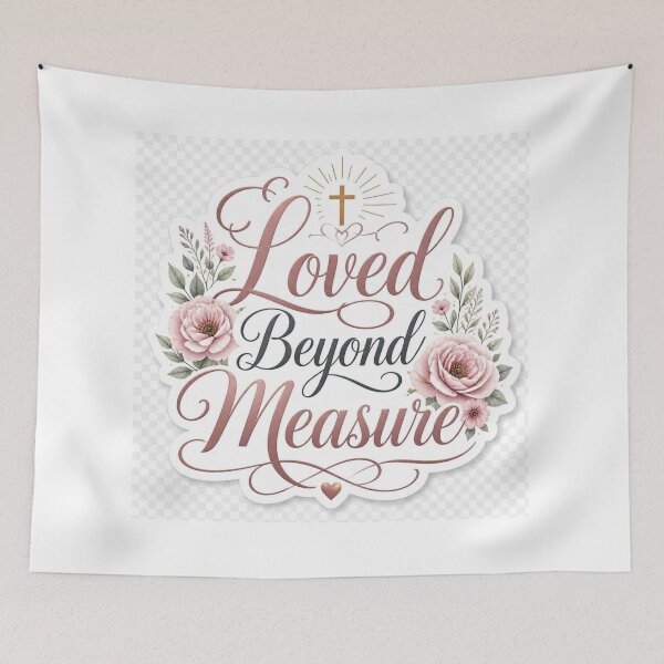 Item preview, Loved Beyond Measure Christian Quote | God's Love Faith Inspirational Religious Design designed and sold by Paltooproducts.