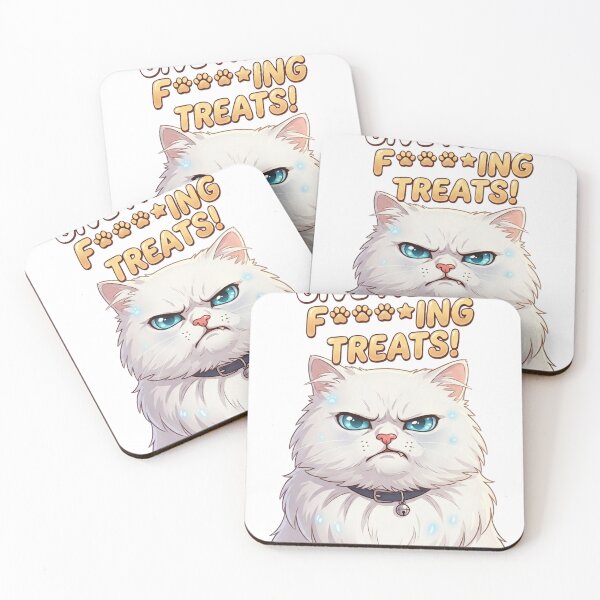 Item preview, Give me my fucking treats! White persian designed and sold by Feliwa.