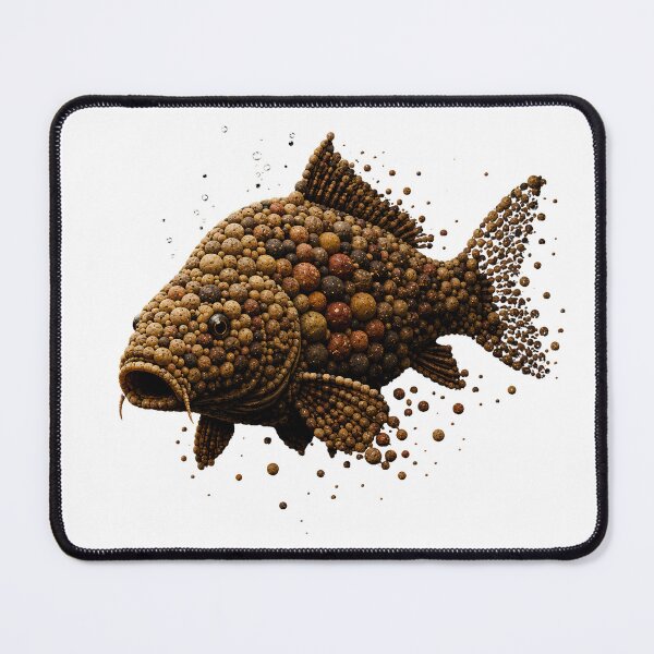 Item preview, Carp Made of Boilies | Carp Fishing Art designed and sold by Fishing iq.