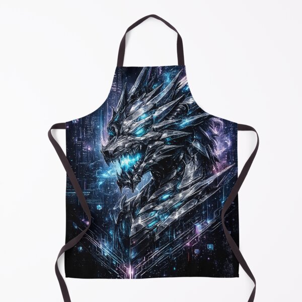 Item preview, Neon Mecha Dragon – Cyberpunk Streetwear Graphic T-Shirt designed and sold by Del4xe.