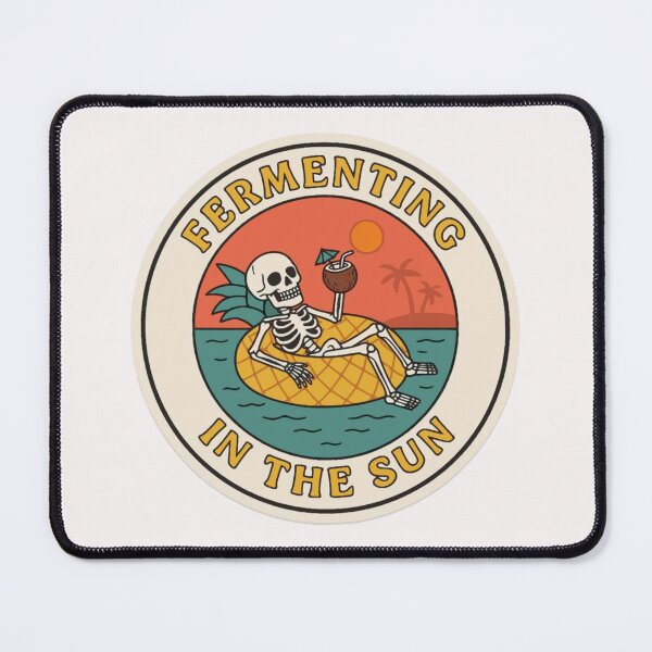 Item preview, Fermenting in the Sun – Funny Skeleton Beach designed and sold by LuloCreative.