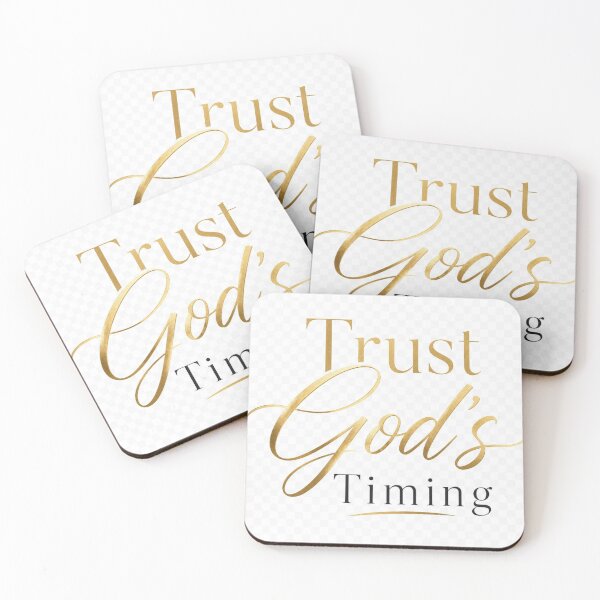 Item preview, Trust God's Timing Christian Quote | Faith Inspirational Religious Design designed and sold by Paltooproducts.