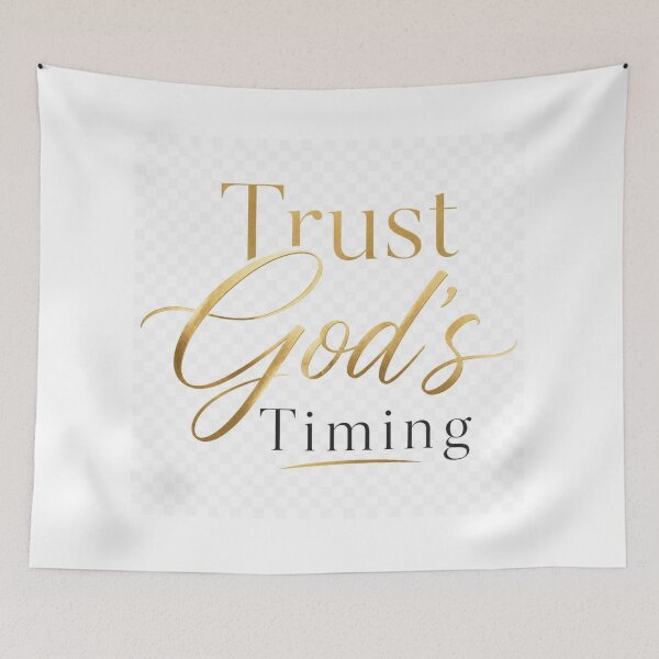 Item preview, Trust God's Timing Christian Quote | Faith Inspirational Religious Design designed and sold by Paltooproducts.