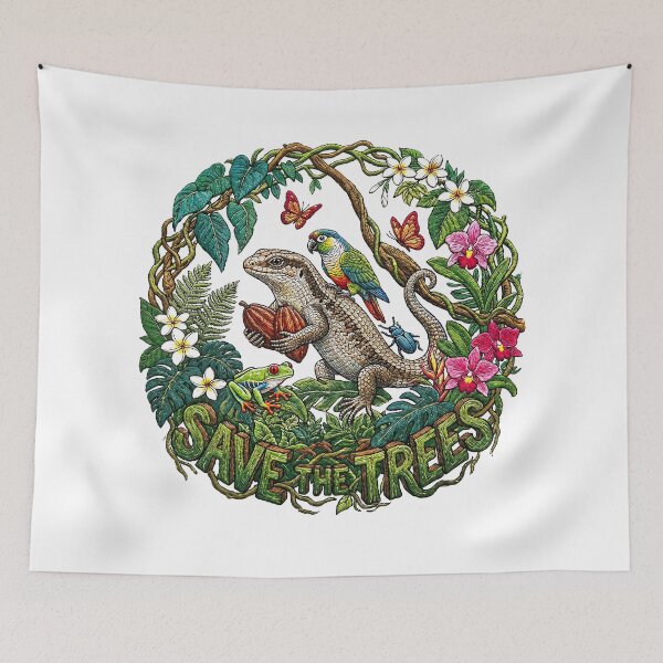 Item preview, Rainforest Tree Iguana designed and sold by TeeARTHY.