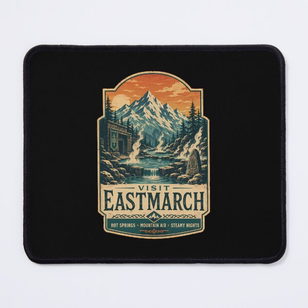 Item preview, Eastmarch Hot Springs Travel Poster designed and sold by agearb.
