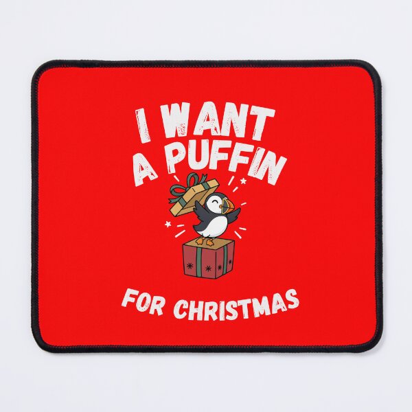 Item preview, I want a puffin for christmas designed and sold by Konvero.