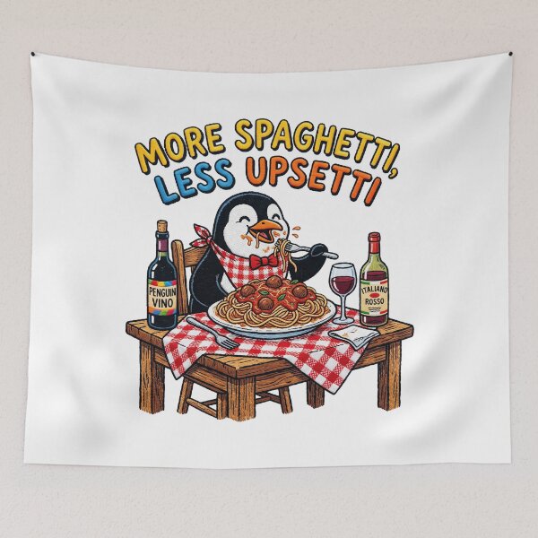 Item preview, Funny Penguin Spaghetti designed and sold by TeeARTHY.