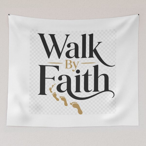 Item preview, Walk By Faith Christian Quote | Inspirational Bible Faith Religious Design designed and sold by Paltooproducts.