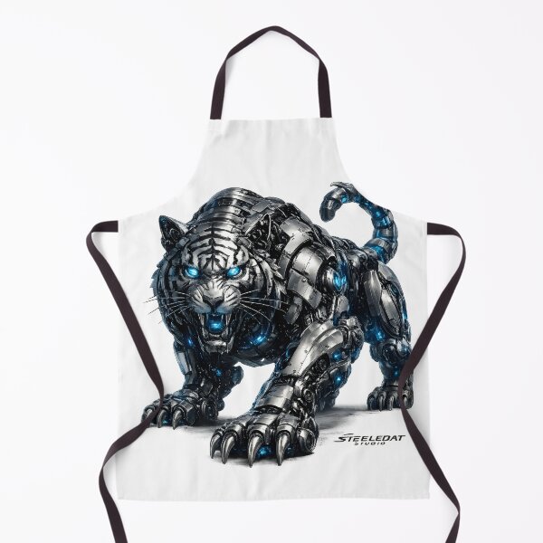 Item preview, Steel Tiger V5 Elite – Premium Mechanical Tiger | Industrial Mecha Beast | Futuristic Robotic Tiger Art designed and sold by SteelCoat Studio.