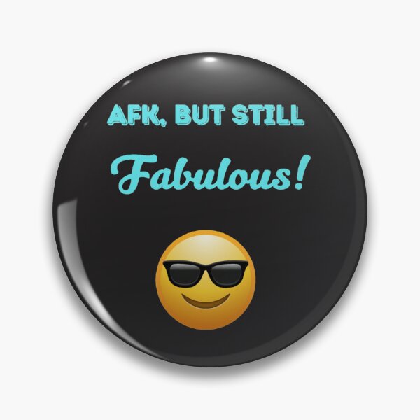 Item preview, AFK But Still Fabulous – Cool Gamer Emoji Design designed and sold by TetelestaiWeave.