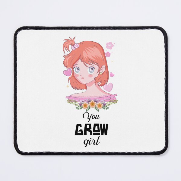 Item preview, You Grow Girl Anime Floral Art designed and sold by AhinoraArtShop.