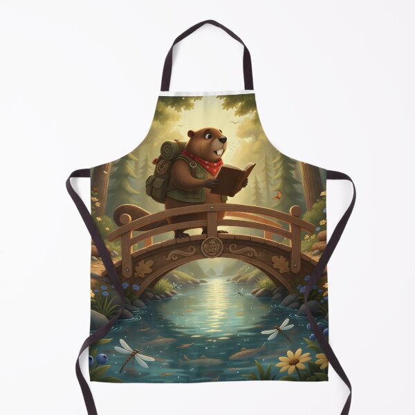 Item preview, Happy Beaver Adventures – The Bridge Repaired Before Sunrise designed and sold by Clothes With Smiling Animals Walt Gral.
