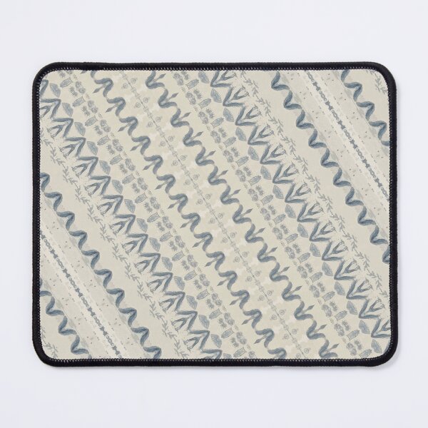 Item preview, Blue Geometric Stripe Pattern – Diagonal Tribal Boho Print designed and sold by FawnFeatherCo.