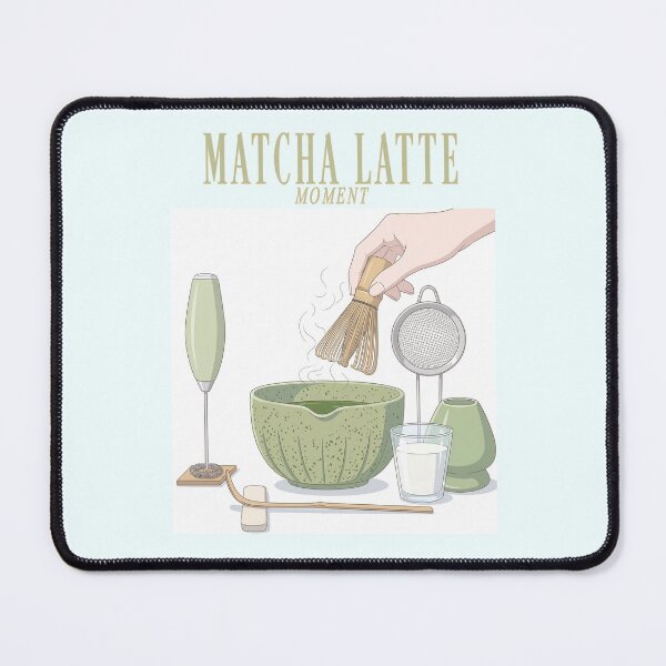 Item preview, Matcha Latte Moment Matcha Ingredients & Traditional Bamboo Whisk Set Electric Frother Tea Lover Gift Relaxation designed and sold by MoqunaDesign.