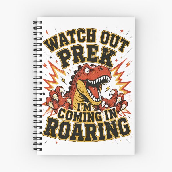 Item preview, Dinosaur Roaring Into Pre-K designed and sold by CaffeineConfetti.
