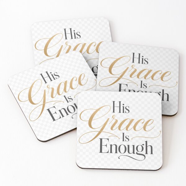 Item preview, His Grace Is Enough Christian Quote | Amazing Grace Faith Religious Design designed and sold by Paltooproducts.