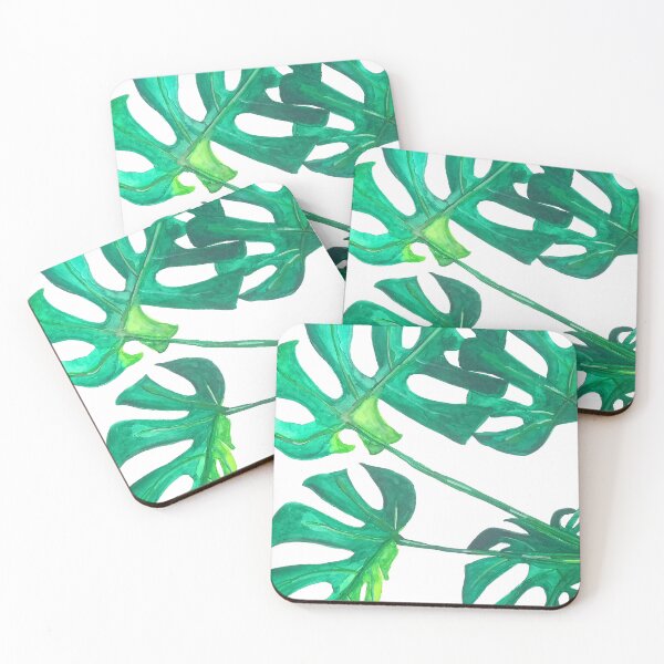 Item preview, Emerald Green Monstera Leaves designed and sold by ElizabethCoelho.