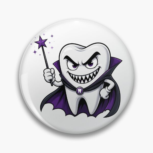 Item preview, Evil Vampire Tooth Halloween Dentist Cartoon Cute Spooky Dental Design designed and sold by 76Valeria.