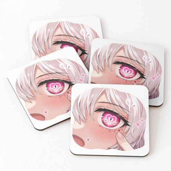 Artikelvorschau, Kawaii Anime Eye Sticker – Heart Eye Aesthetic entworfen und verkauft von MeowLoka ⭐⭐⭐⭐.