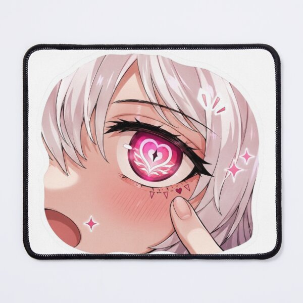 Item preview, Kawaii Anime Eye Sticker – Heart Eye Aesthetic designed and sold by MeowLoka ⭐⭐⭐⭐.