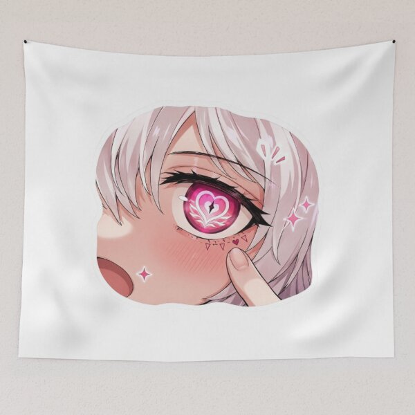 Item preview, Kawaii Anime Eye Sticker – Heart Eye Aesthetic designed and sold by MeowLoka ⭐⭐⭐⭐.
