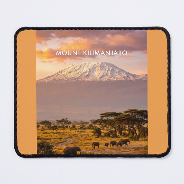 Item preview, Mount Kilimanjaro Modern Travel Poster designed and sold by travelwitheric.