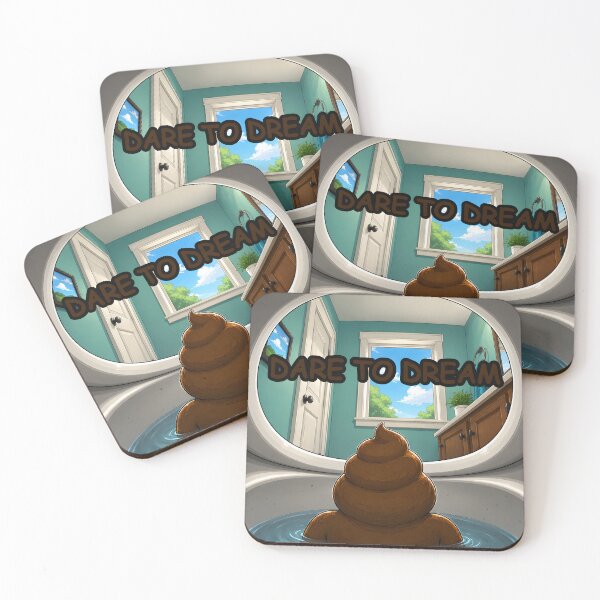 Item preview, Dare To Dream Poop Emoji Art designed and sold by Offline Behavior.