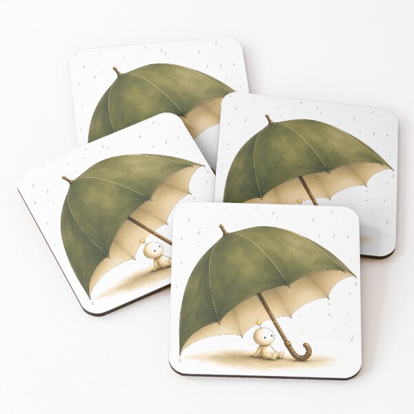 Item preview, Little Star Companion Under My Umbrella | Cozy Umbrella of Shelter | Whimsical Watercolor T-Shirt & Sticker designed and sold by Digital Culture Studio.