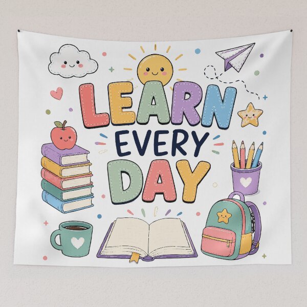 Item preview, Learn Every Day T-Shirt & Sticker | Cute Educational Classroom Design | Teacher & Student Gift designed and sold by Sunday.Supply.