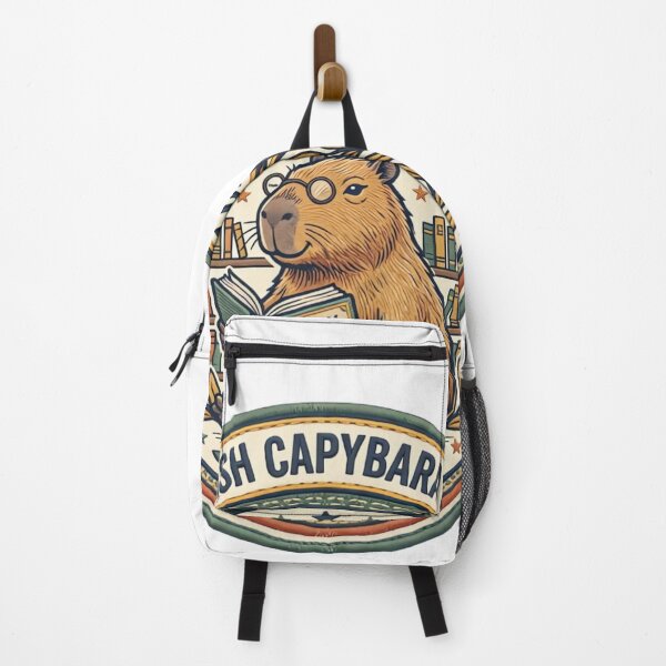 Item preview, Bookish Capybara Club Vintage Reading Design designed and sold by urbinet.