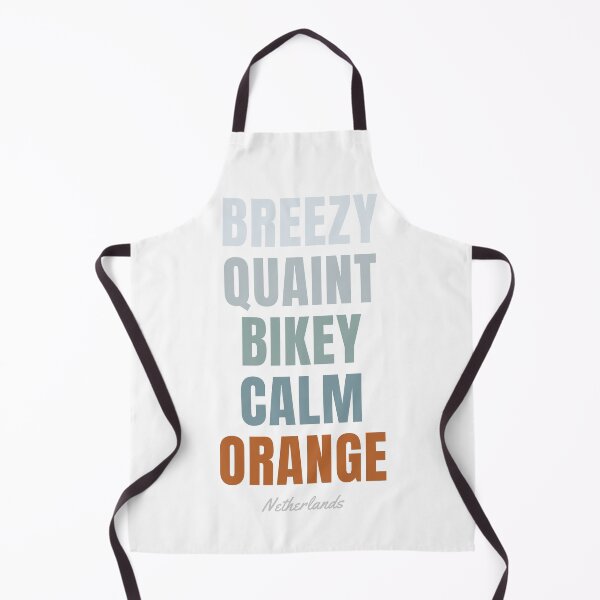 Item preview, Netherlands Word Art, Breezy Quaint Bikey Calm Orange Wall Art designed and sold by MarkedArtPrints.