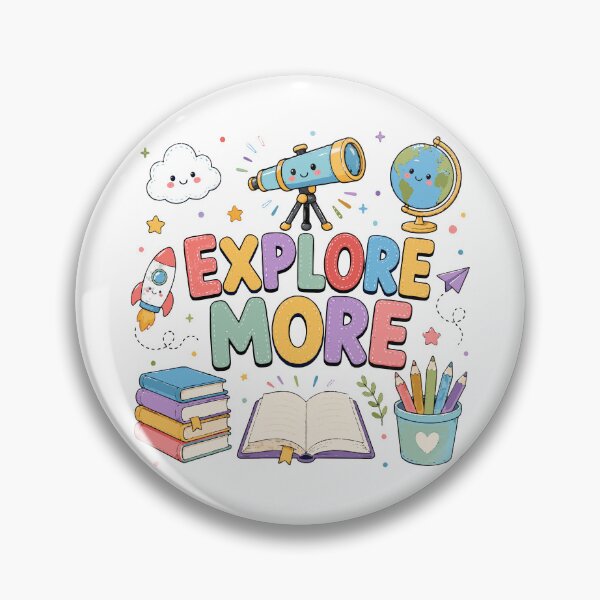Item preview, Explore More T-Shirt & Sticker | Cute Educational Adventure Design | Teacher & Student Gift designed and sold by Sunday.Supply.