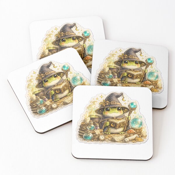 Item preview, Frog Wizard | Cute Halloween stickers designed and sold by Collins Design.