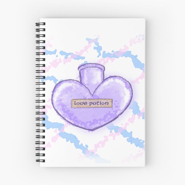 Item preview, Glowing Love Potion Heart Bottle Purple Magic Aesthetic designed and sold by blue witch art.