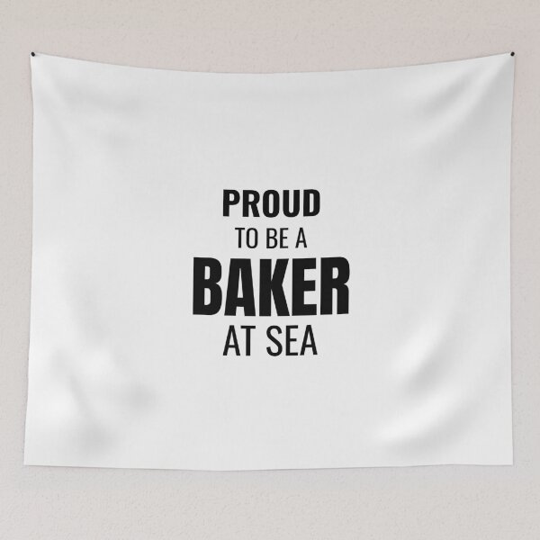 Item preview, Proud to be a Baker at Sea (Black) designed and sold by ShipCrewNation.