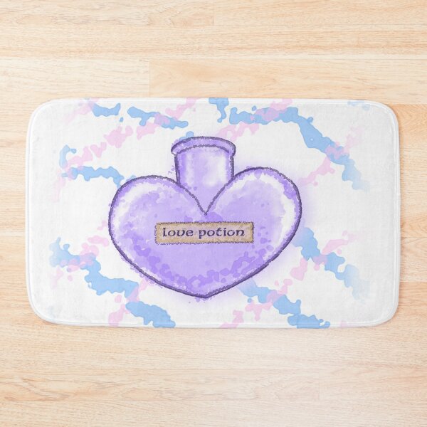 Item preview, Glowing Love Potion Heart Bottle Purple Magic Aesthetic designed and sold by blue witch art.