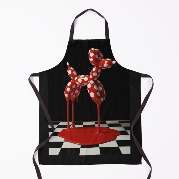 Item preview, Surreal Red Polka Dot Melting Balloon Dog designed and sold by YourColorsWall.