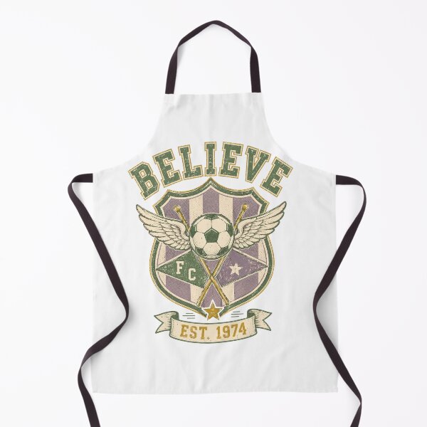 Item preview, Believe Vintage Soccer Club Crest Winged Football Graphic Tee designed and sold by TM DESIGNS AND MORE.