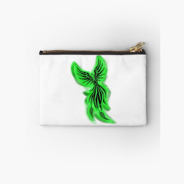 Item preview, Green Flame Phoenix - Emerald Mystical Firebird Art designed and sold by URSM.
