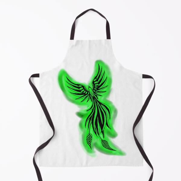 Item preview, Green Flame Phoenix - Emerald Mystical Firebird Art designed and sold by URSM.