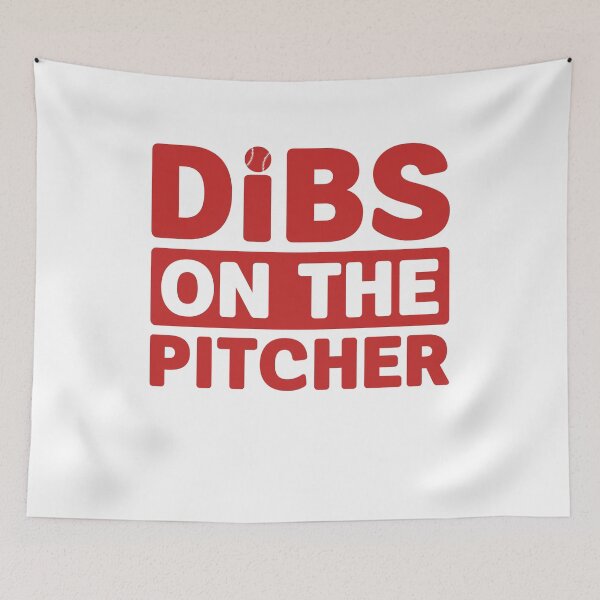 Item preview, Dibs on the Pitcher Baseball Gift designed and sold by gunaone-design.