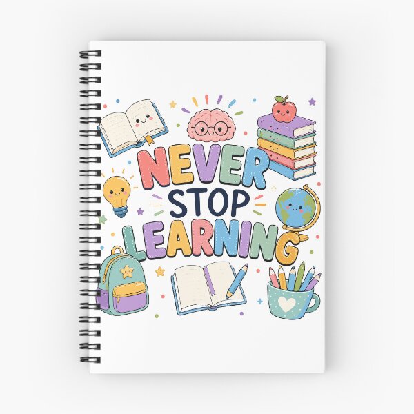 Artikelvorschau, Never Stop Learning T-Shirt & Sticker | Cute Brain Classroom Design | Teacher & Student Gift entworfen und verkauft von Sunday.Supply.